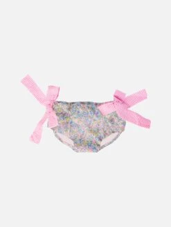 Girl Swim Briefs With Liberty Flower Print And Bows | LIBERTY SPECIAL EDITION