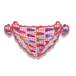 Girl Swim Briefs With Hair Clip Print