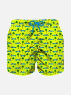 MC2 Saint Barth Boy Swim Shorts With Surfcar Print