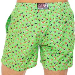 Light Fabric Man Swim Shorts Sushi Print -Swimwear Family sushi costume uomo