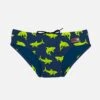 MC2 Saint Barth Boy Swim Briefs With Sharks All Over Print -Swimwear Family swim briefs boy sharks blue 1