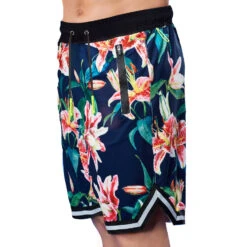 Tropical Print Swim Shorts Surf Style -Swimwear Family swimshort bardshort surfer tropical lilium 1