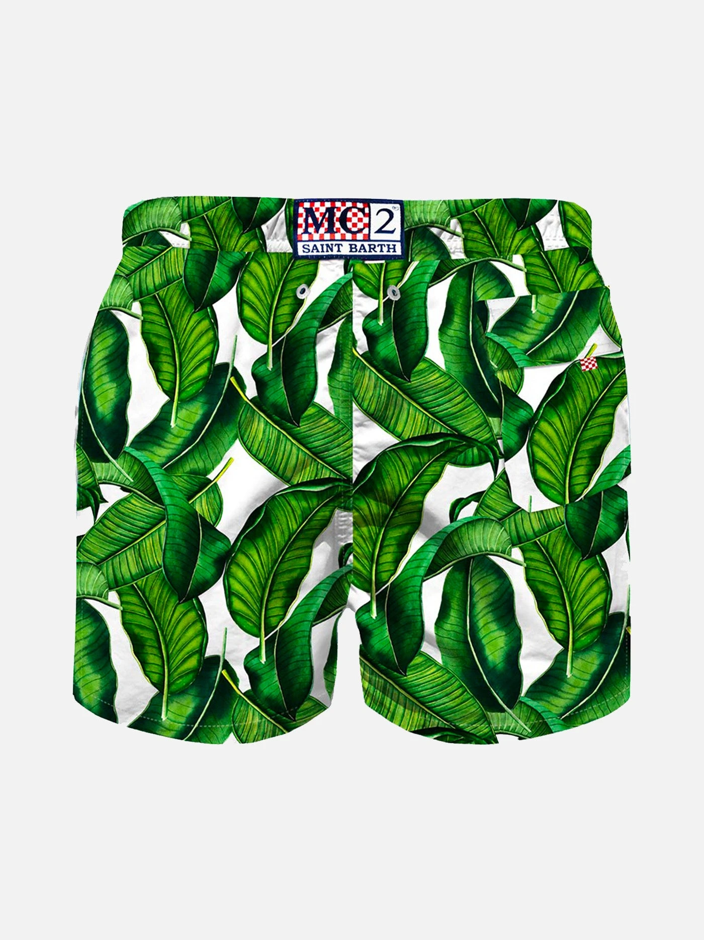 Boy Swim Shorts With Banana Leaves Print 4 Boy Swim Shorts With Banana Leaves Print - Image 2