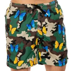 Light Fabric Man Swim Shorts Butterfly And Camouflage Print 9 Light Fabric Man Swim Shorts Butterfly And Camouflage Print -Swimwear Family swimshort butterfly man