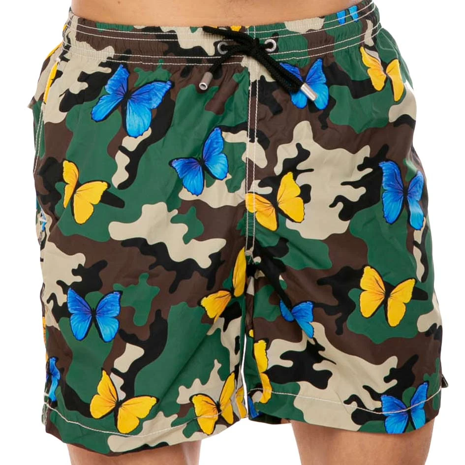 Light Fabric Man Swim Shorts Butterfly And Camouflage Print 5 Light Fabric Man Swim Shorts Butterfly And Camouflage Print - Image 3