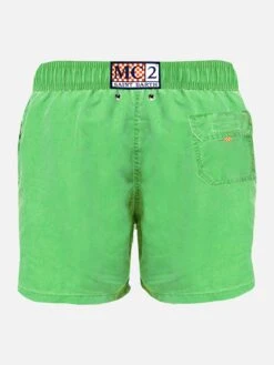 Light Green Delavè Man's Swim Shorts -Swimwear Family swimshort delave saint back 1