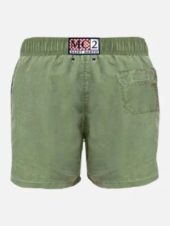 Military Green Delavè Man's Swim Shorts -Swimwear Family swimshort delave saint barth 3 9858dc65 399a 4dd3 8a47 679ee8534fc7