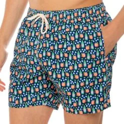 Light Fabric Man Swim Shorts Moscow Mule Print -Swimwear Family swimshort man moscow