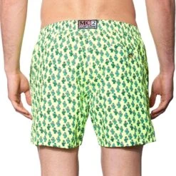 Light Fabric Man Swim Shorts Cactus Print -Swimwear Family swimshort micro cactus