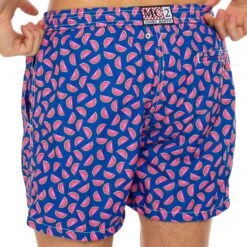 Light Fabric Man Swim Shorts Watermelon Print 9 Light Fabric Man Swim Shorts Watermelon Print -Swimwear Family swimshort watermelon saint barth