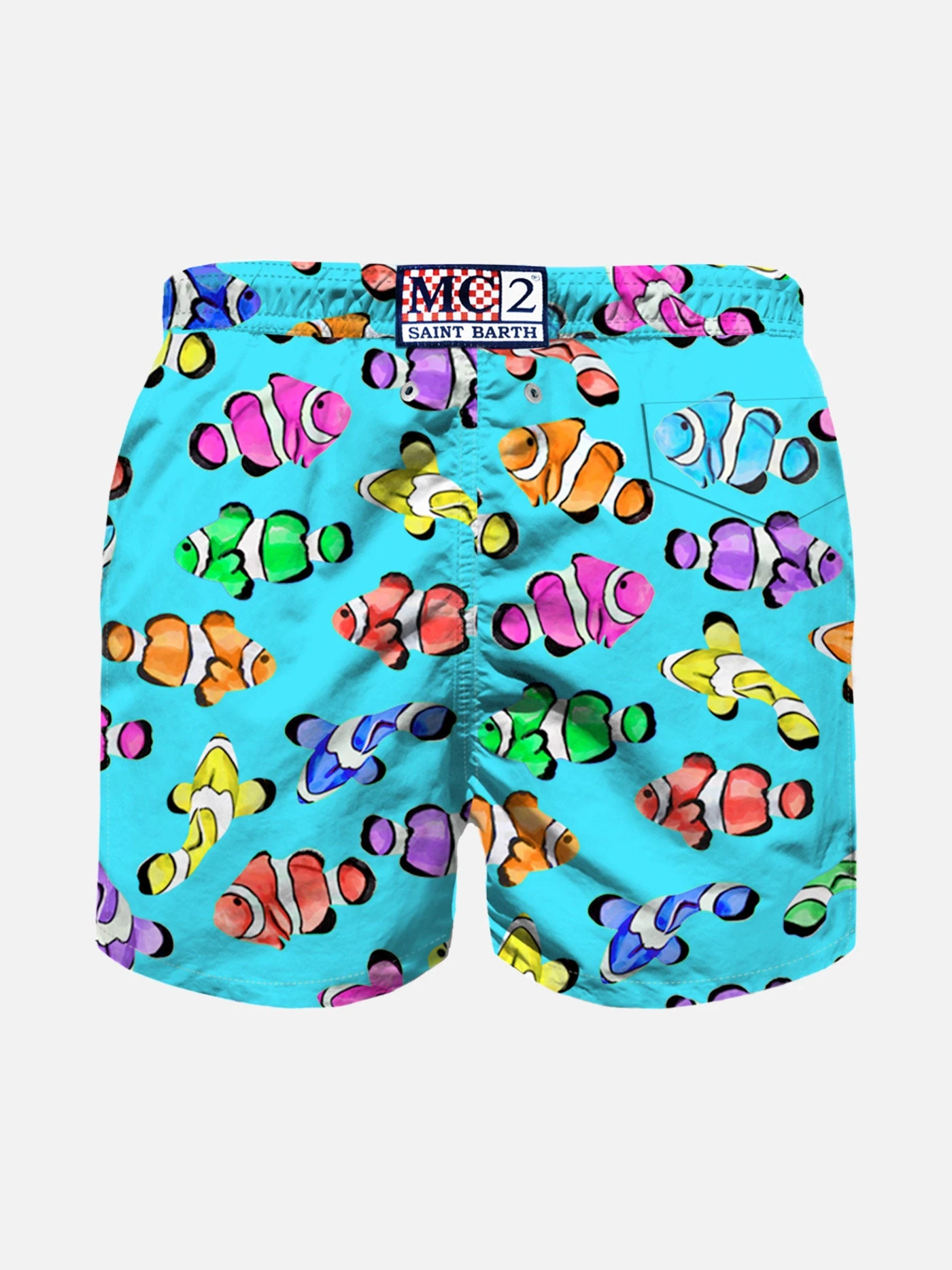 MC2 Saint Barth Boy Swim Shorts With Multicolor Clownfish Print 4 MC2 Saint Barth Boy Swim Shorts With Multicolor Clownfish Print - Image 2