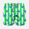 MC2 Saint Barth Boy Swim Shorts With White And Green Stripes And Crabs Print 1 MC2 Saint Barth Boy Swim Shorts With White And Green Stripes And Crabs Print -Swimwear Family swimshorts boy crabs green 1