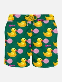 MC2 Saint Barth Man Swim Shorts With Ducky And Big Babol Print | BIG BABOL® SPECIAL EDITION