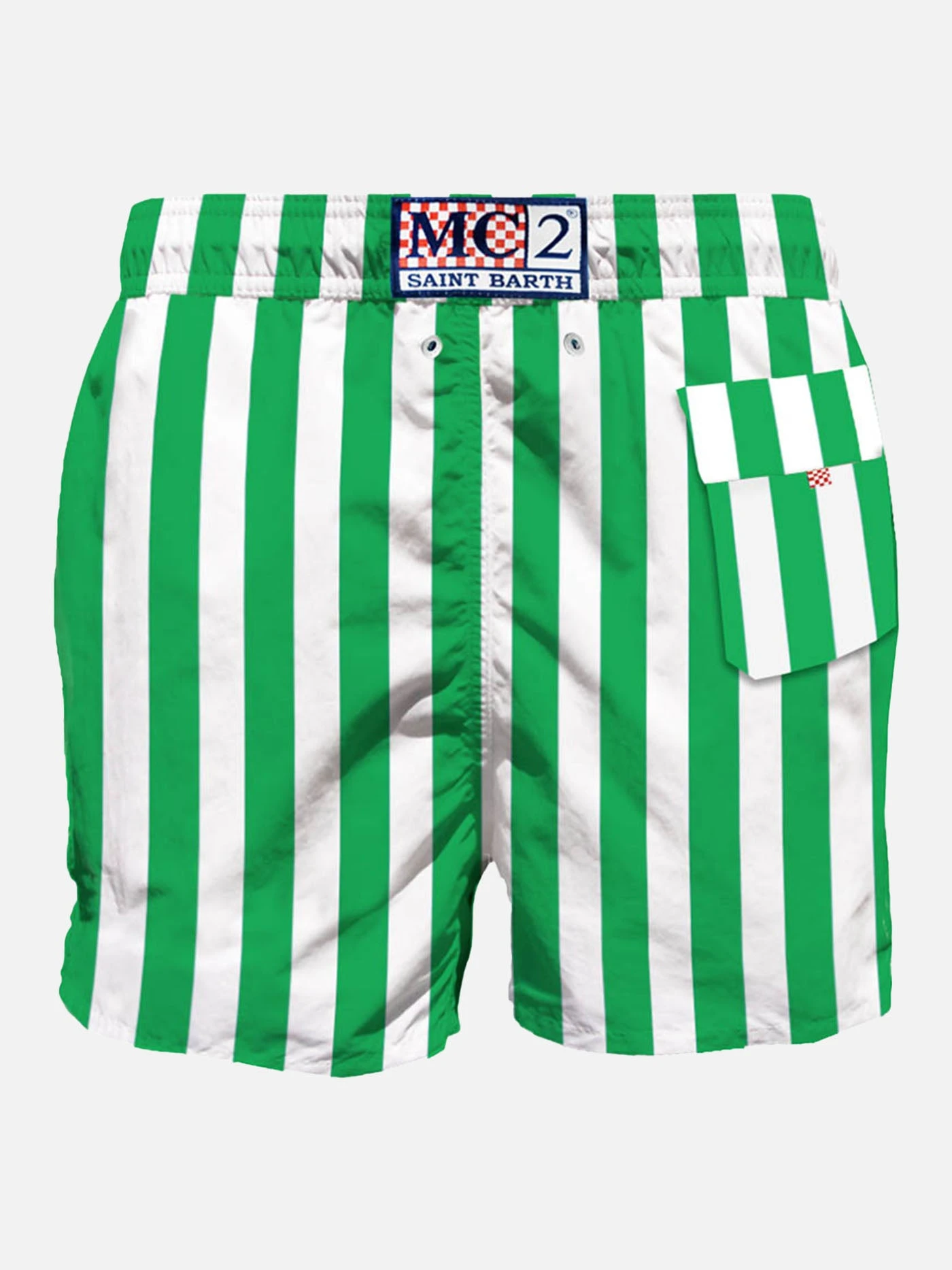 Greenmid-length Swim Shorts Withembroidery 4 Greenmid-length Swim Shorts Withembroidery - Image 2