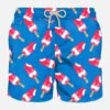 MC2 Saint Barth Man Swim Shorts With Fior Di Fragola Print| Algida® Special Edition -Swimwear Family swimshorts man macro 80