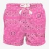 MC2 Saint Barth Man Swim Shorts With Pink Bandanna Print -Swimwear Family swimshorts man pink bandanna 1 5b85c094 e173 4e32 bdbe 36093af46e95