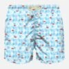 MC2 Saint Barth Man Swim Shorts With Sea Print -Swimwear Family swimshorts bubble lightblue 2