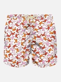 MC2 Saint Barth Man Swim Shorts With Crabs Print
