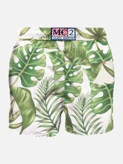 Tropical Print Mid-length Swim Shorts -Swimwear Family tropical 0000 swimshort tropical leaves 2 97e23b90 ae7b 48b4 9240 6df5e8ac7230